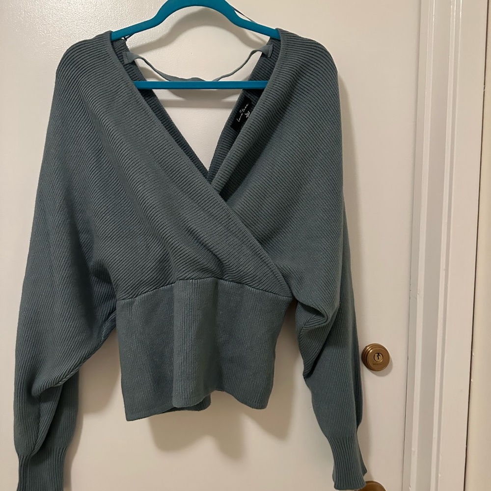 EUC Love Tree Blue Sweater Size L